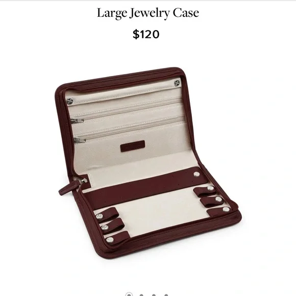 Elegant Burgundy Jewelry Organizer - Picture 10 of 10